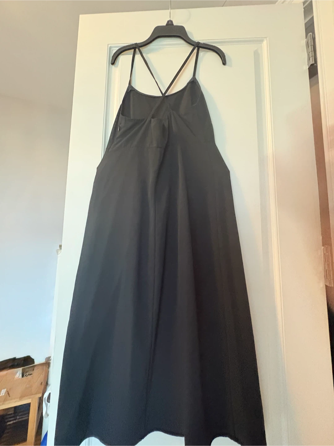 Everlane Black Spaghetti Strap Midi Dress Size 0 - photo 2