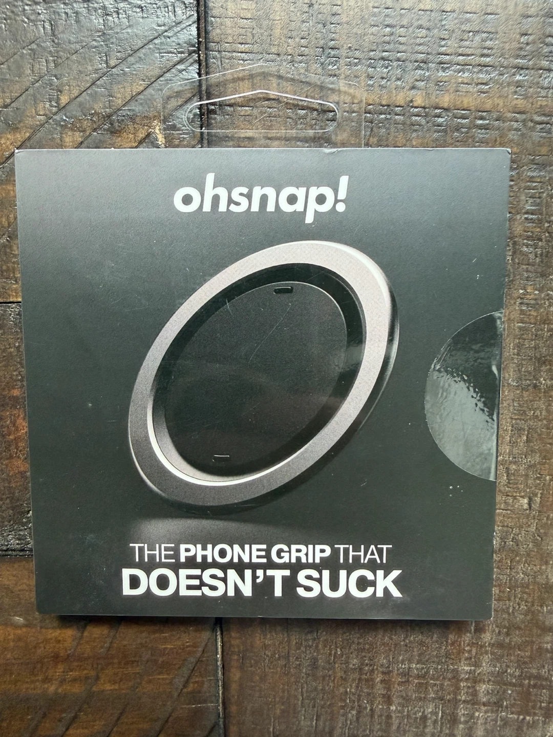 ohsnap! Snap grip a Luxe magnetic phone grip - black