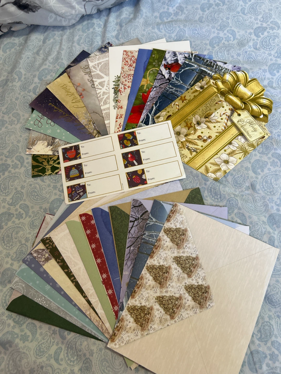 Assorted Greeting Cards and Envelopes