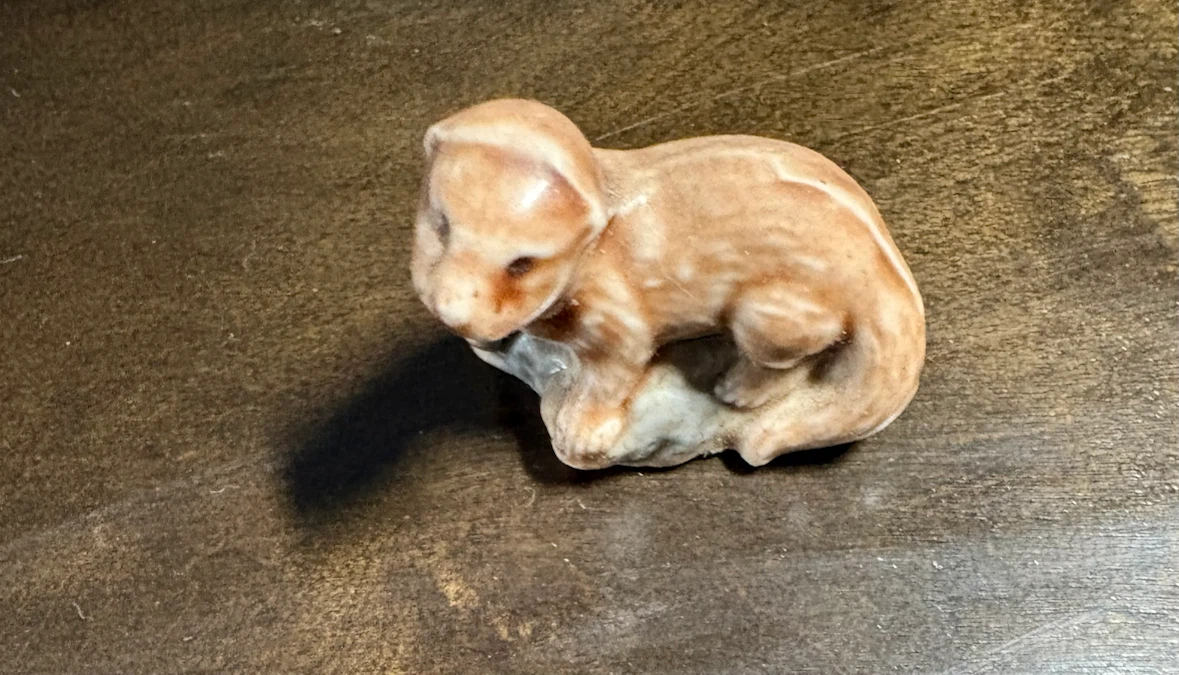 Ceramic Dog Figurine