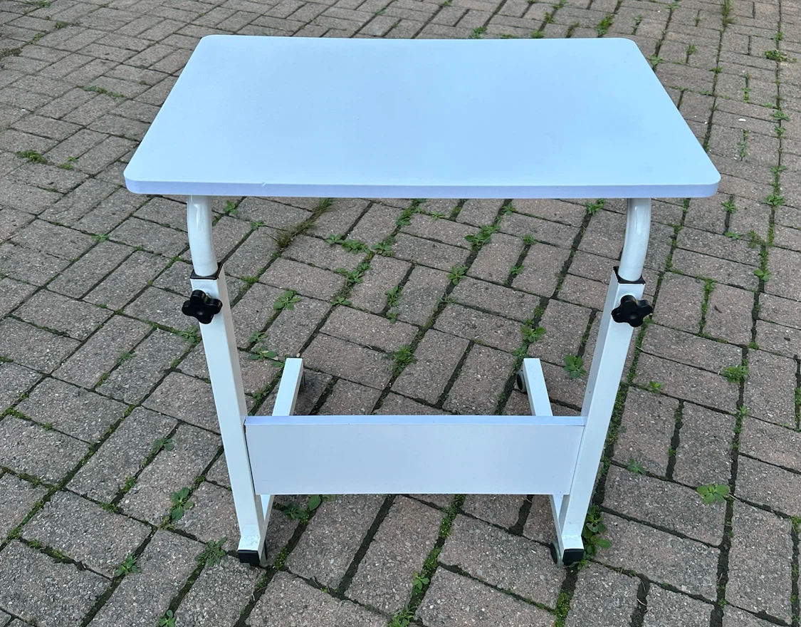 Adjustable Height Rolling Table - like 🆕 - photo 3