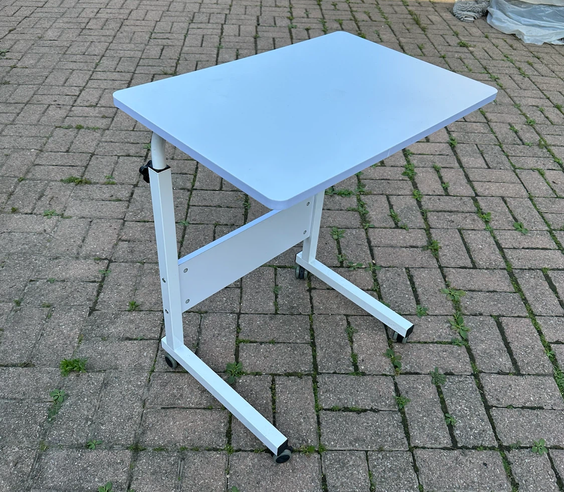 Adjustable Height Rolling Table - like 🆕 - photo 5