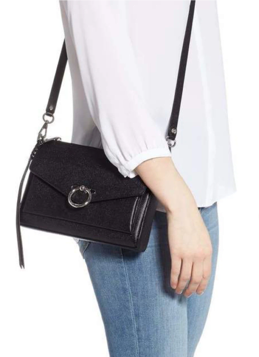 Rebecca Minkoff Black Pebbled Leather Crossbody - photo 2