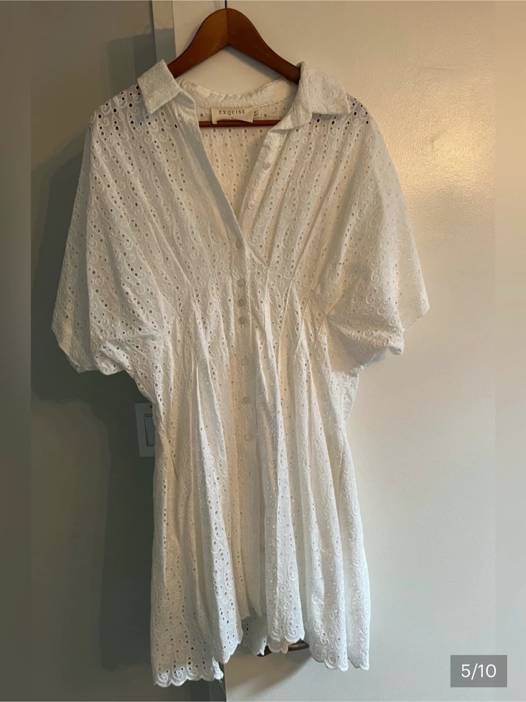 Anthropologie Tobie Eyelet Mini Shirt Dress - photo 4