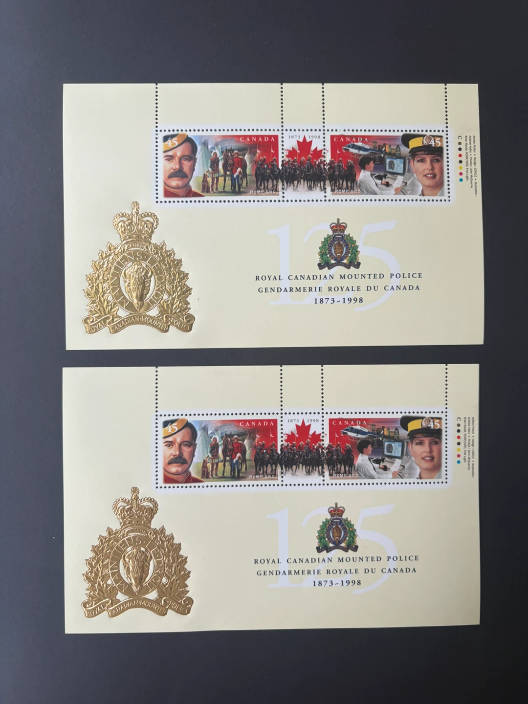 🇨🇦Royal Canadian Mounted Police 125th Anniversary Stamp Sheet