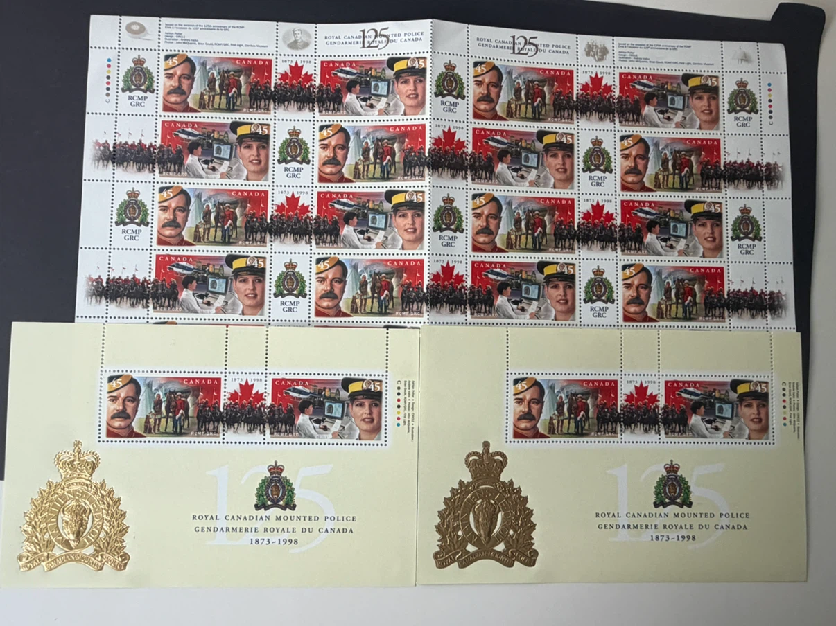 🇨🇦Royal Canadian Mounted Police 125th Anniversary Stamp Sheet - photo 4