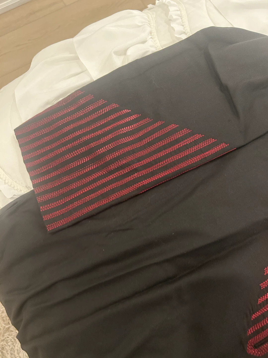 Black Thobe with Red Embroidery Afghani man - photo 3