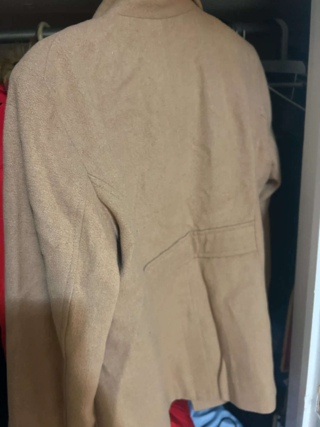 Old Navy Camel Wool Blend Peacoat Size Medium - photo 3