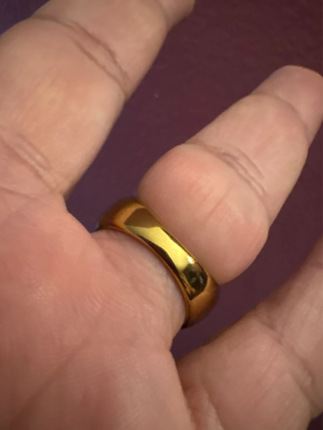 New 18k Gold SS  Ring with White mother of pearl Inlay - photo 4