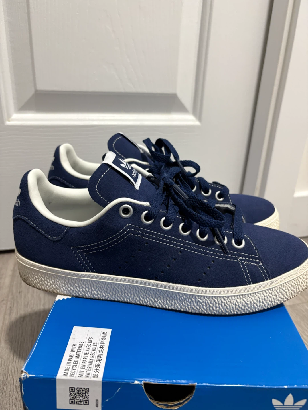 Adidas Stan Smith Navy Suede Sneakers