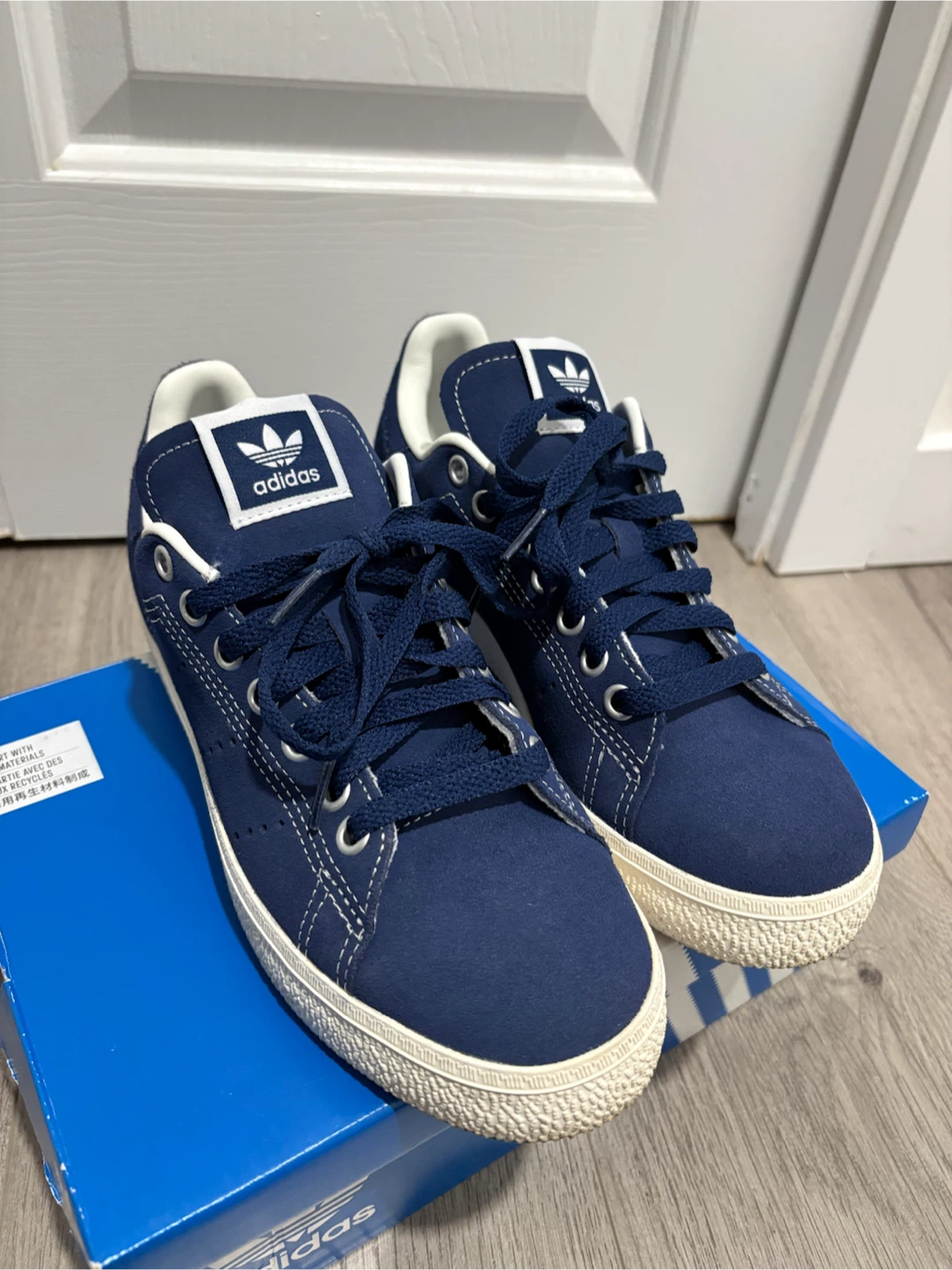 Adidas Stan Smith Navy Suede Sneakers - photo 2