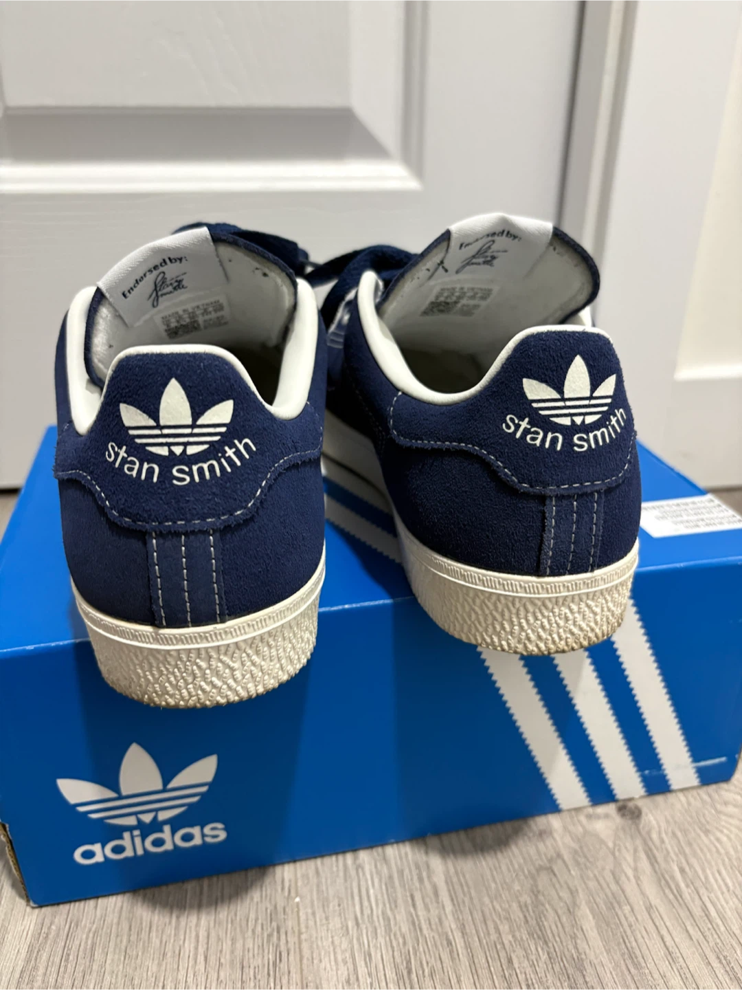 Adidas Stan Smith Navy Suede Sneakers - photo 3