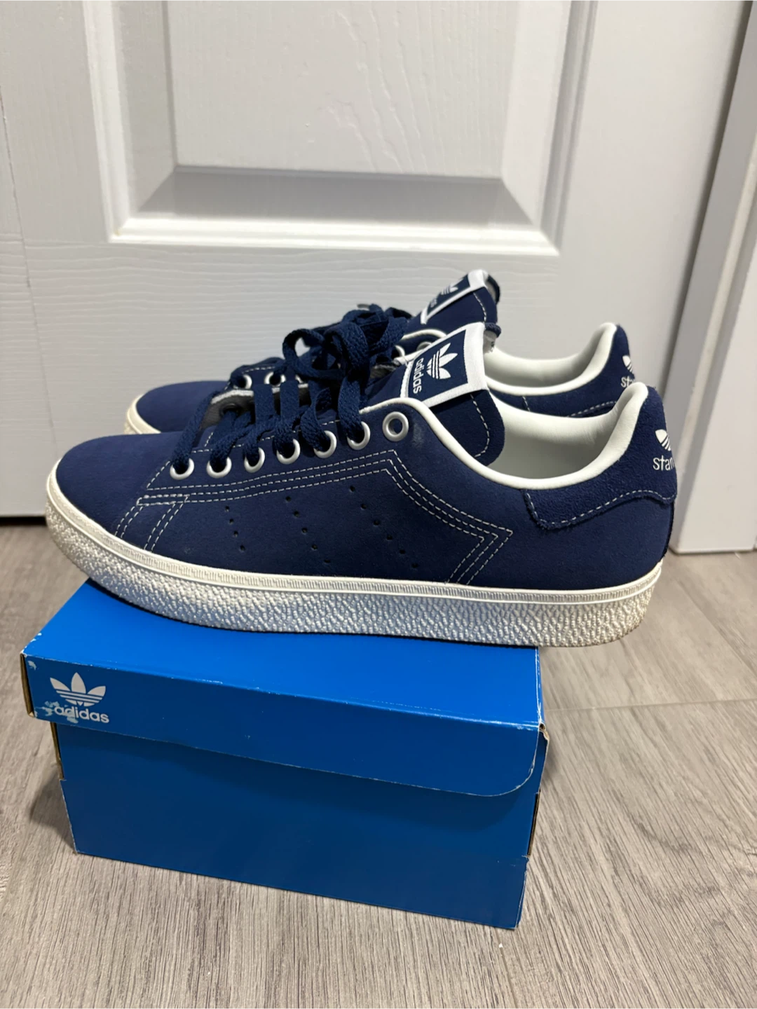 Adidas Stan Smith Navy Suede Sneakers - photo 4