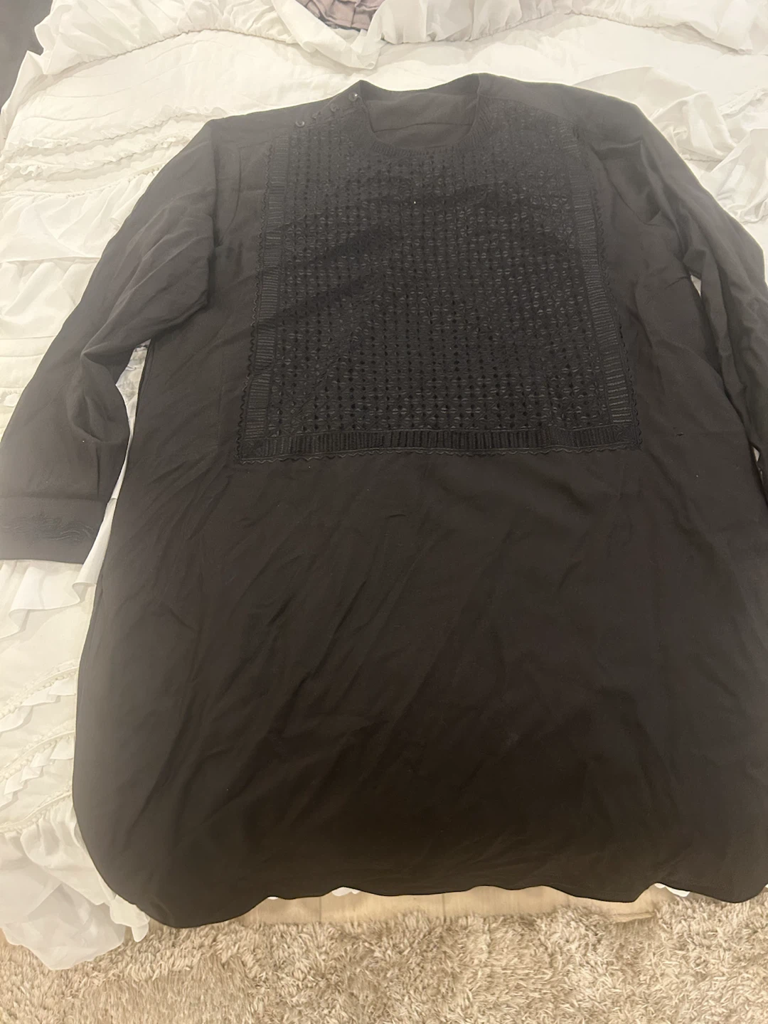 Black Men's Kurta Shirt