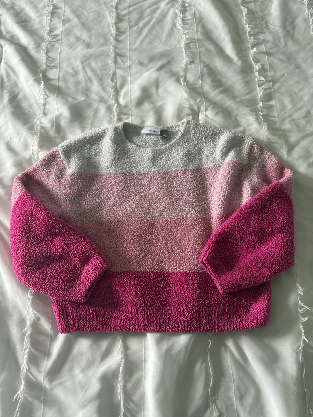 The Children's Place Striped Fuzzy Sweater-size XXL kids