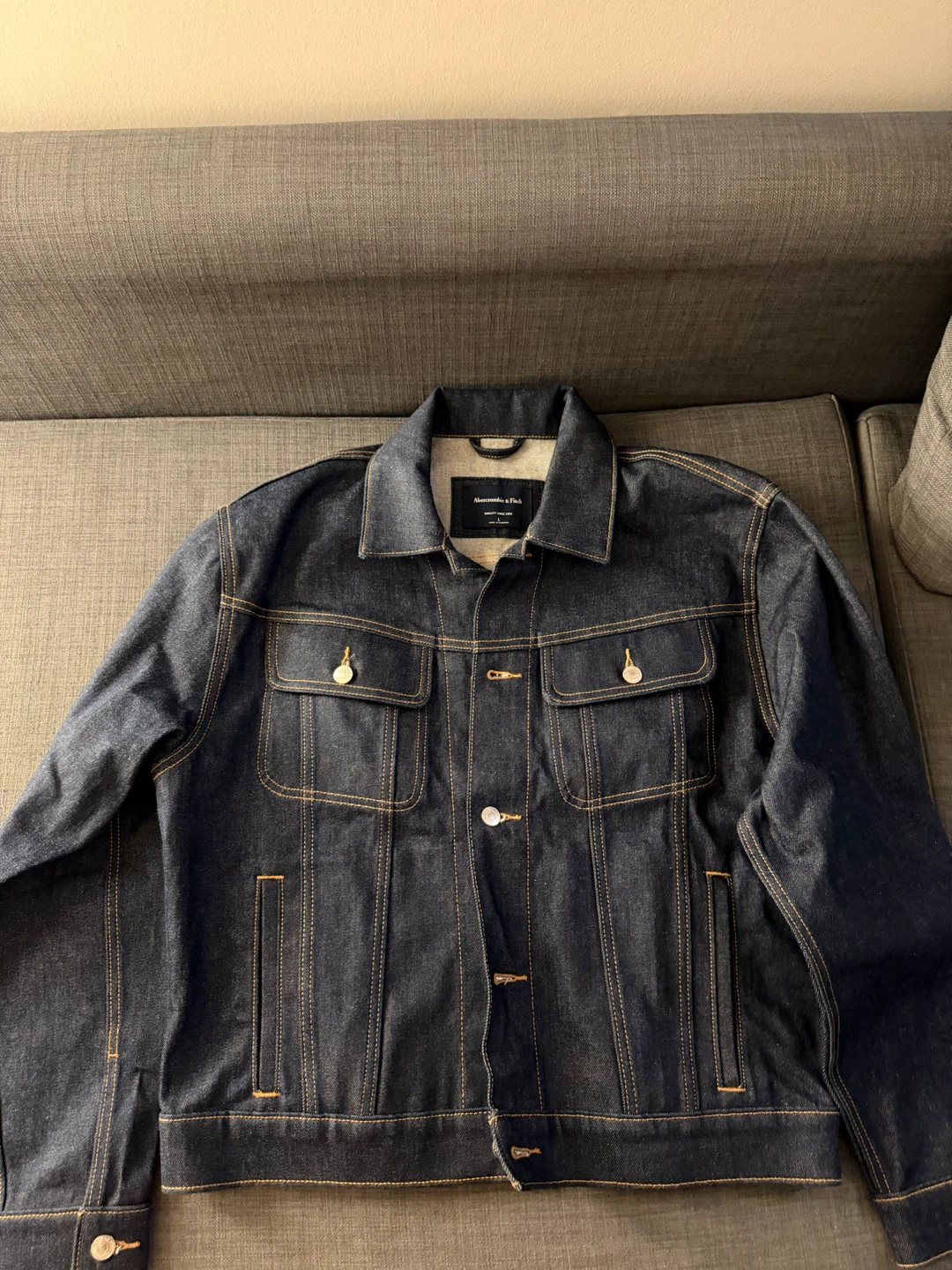 Abercrombie Cropped Denim Trucker Jacket - photo 2
