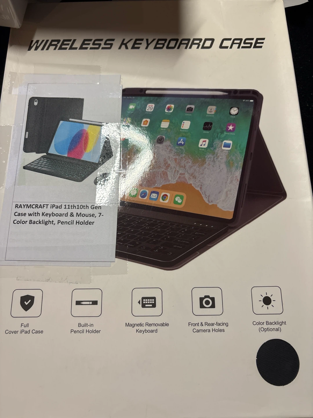 RAYMCRAFT iPad 11th/10th Gen Case with Keyboard & Mouse