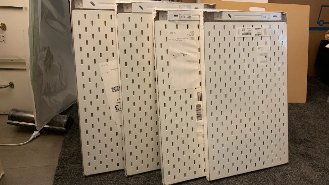 IKEA SKÅDIS pegboard