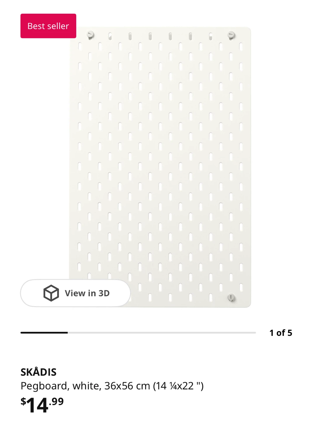 IKEA SKÅDIS pegboard - photo 4