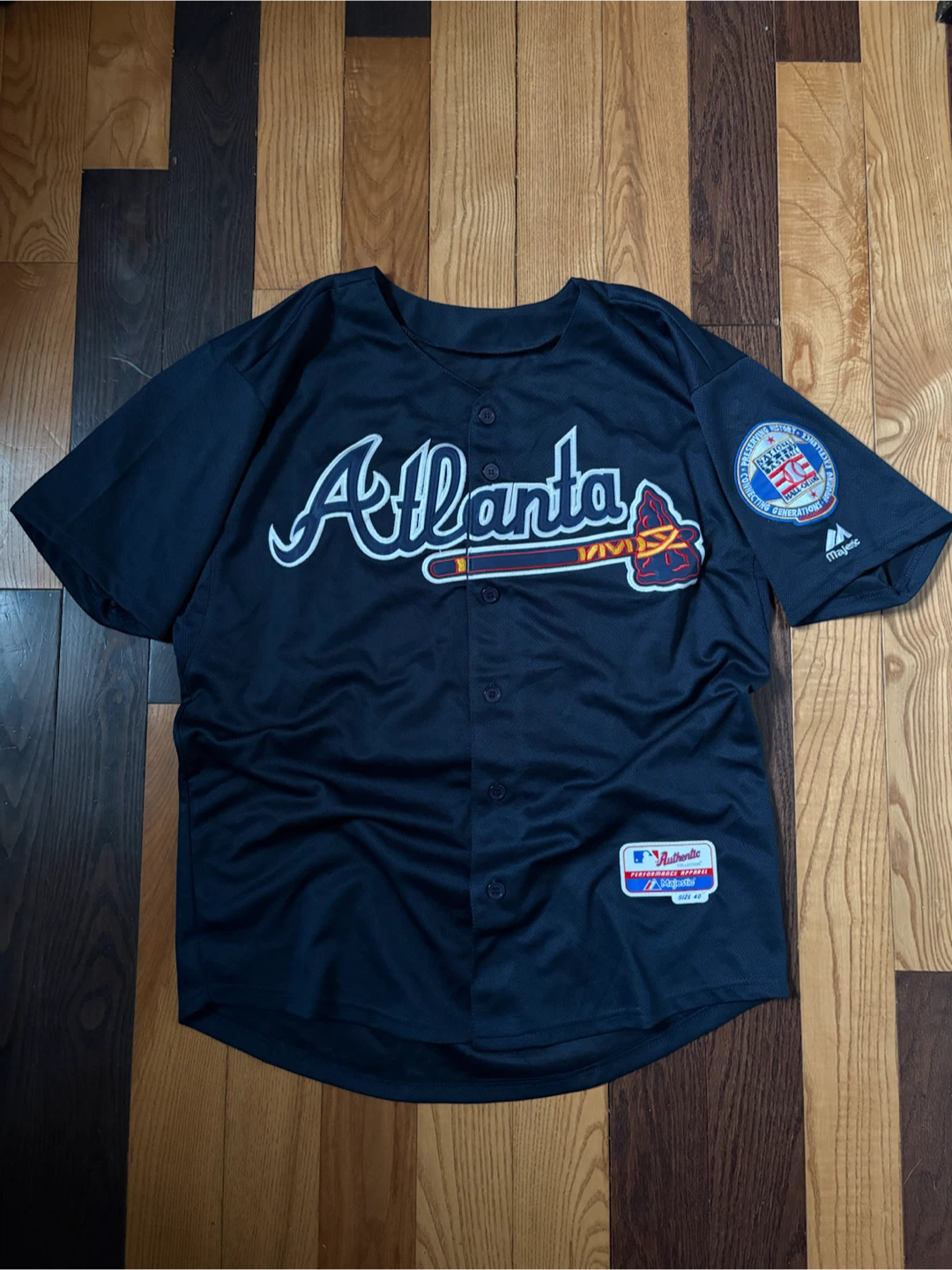 Atlanta Braves John Smoltz jersey 40 MLB hall of fame patch