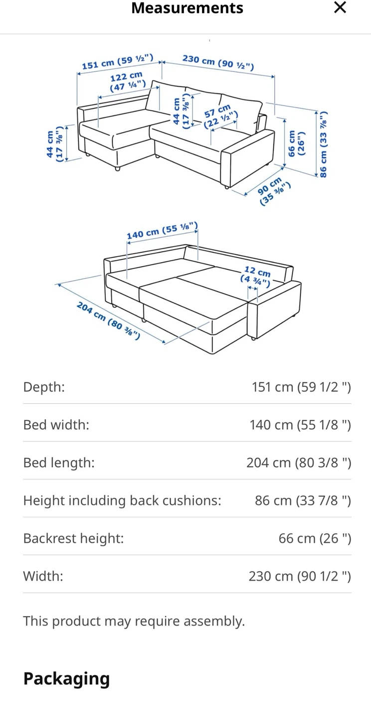 IKEA FRIHETEN Corner Sofa-bed with Storage - Skiftbo Dark Gray - photo 4