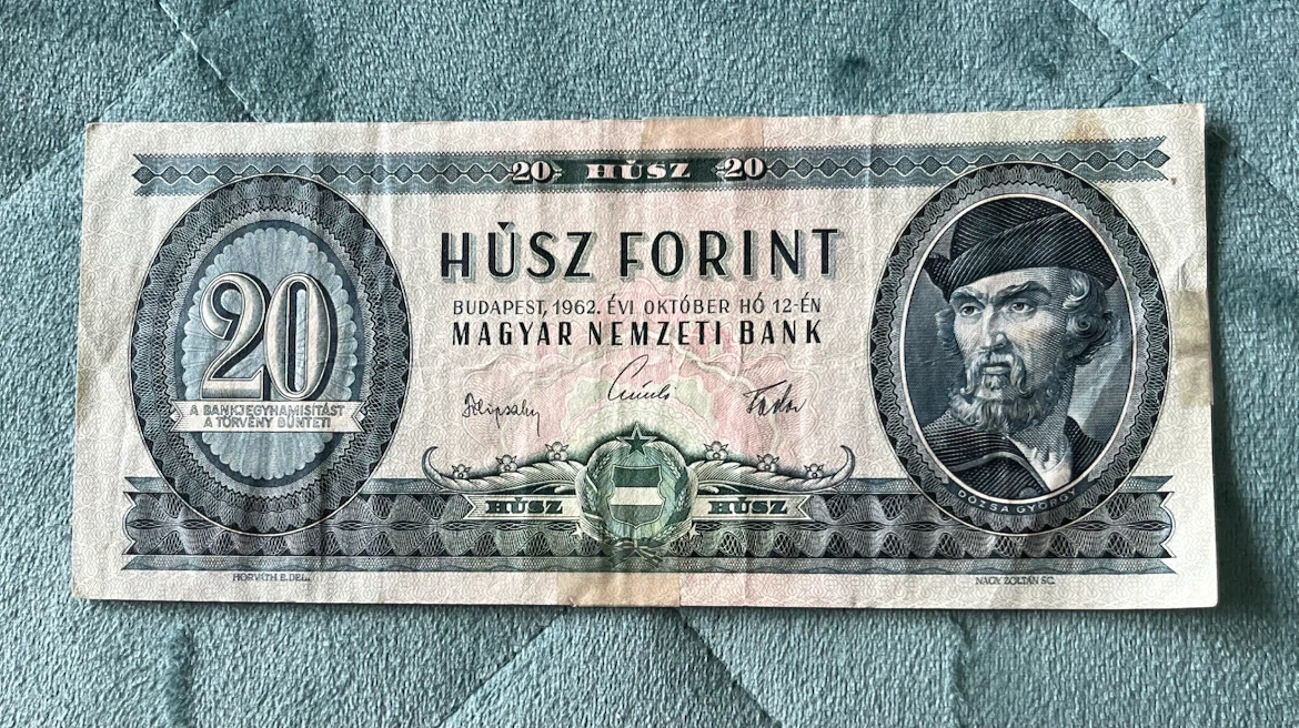 Vintage Hungary 20 Forint Banknote - photo 3