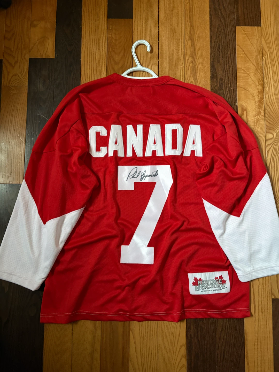 Vintage Team Canada hockey jersey XL Phil Esposito - photo 5