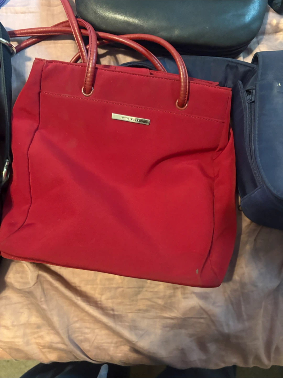 VENETTO NEW YORK Blue Suede Messenger Bag - photo 2