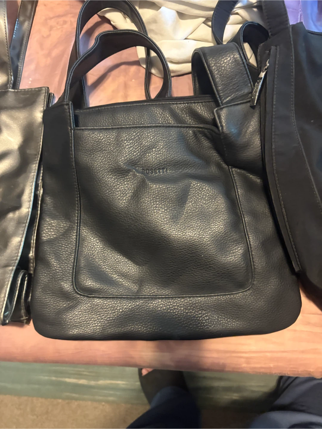 VENETTO NEW YORK Blue Suede Messenger Bag - photo 4