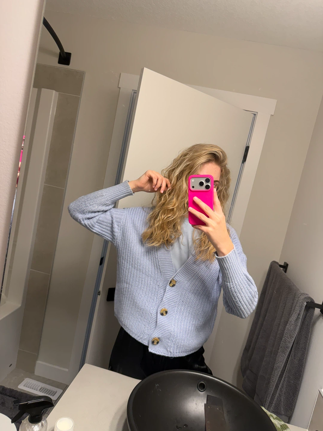 Zebra Blue Knit Cardigan - photo 2