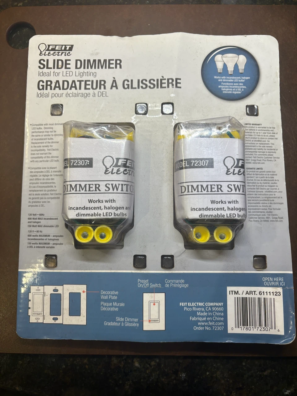 Feit Electric Slide Dimmer Switch 2-Pack - photo 2
