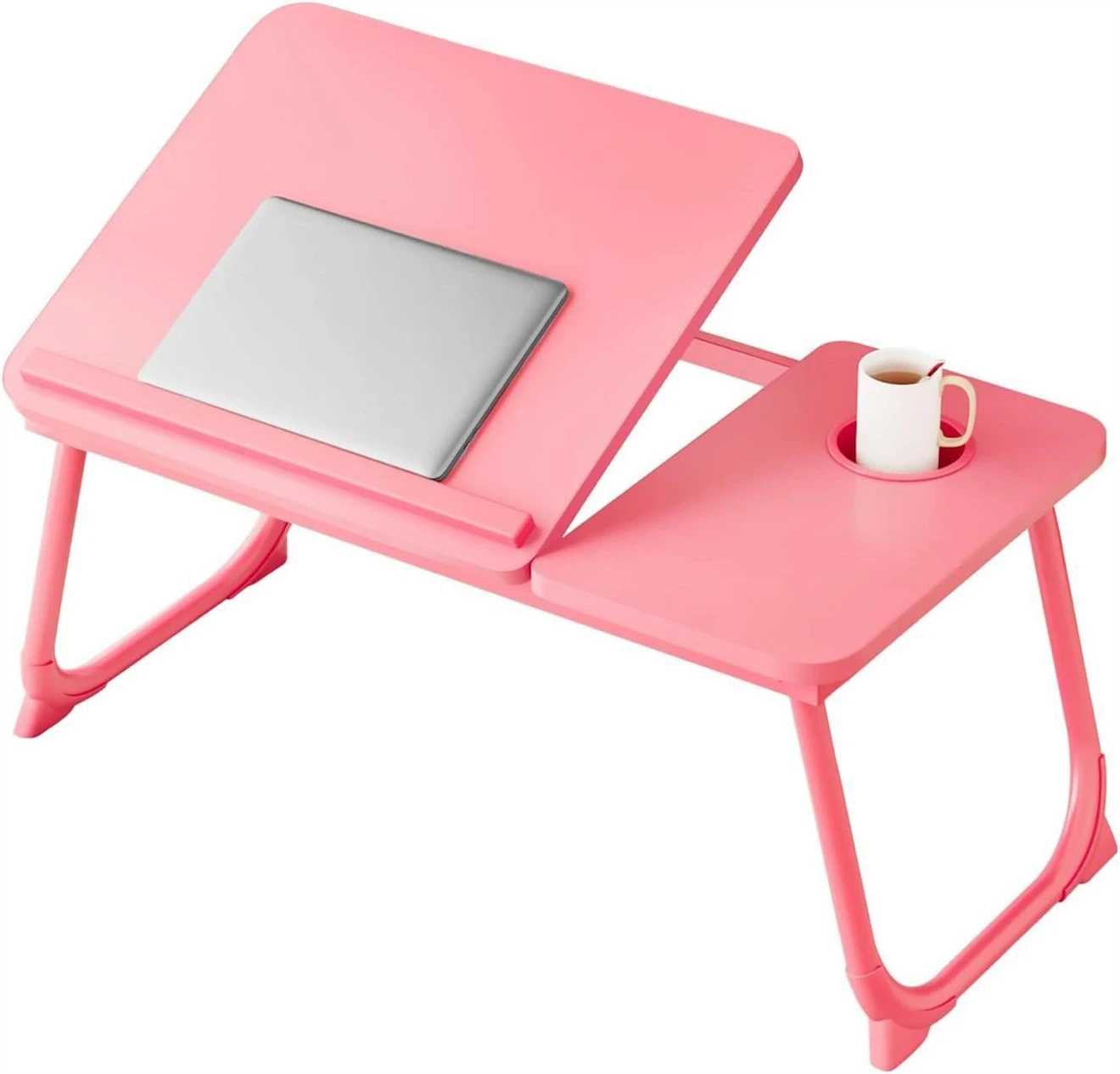 Pink Adjustable Laptop Bed Tray Table - photo 2