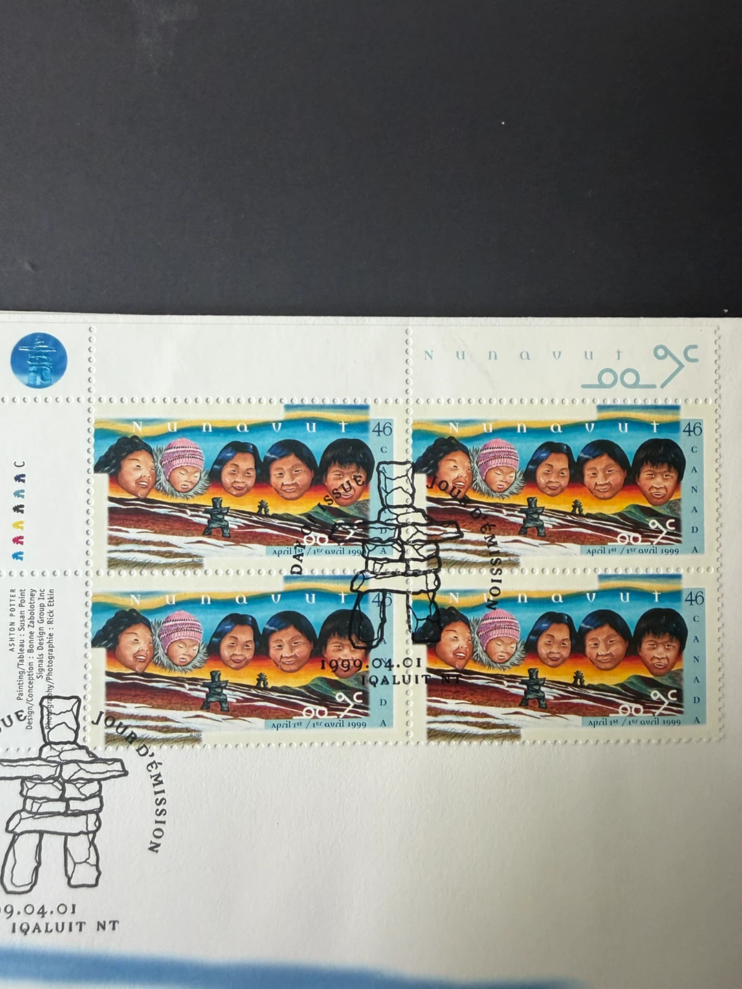 🇨🇦Nunavut Day of Issue stamps - 1999 - photo 4