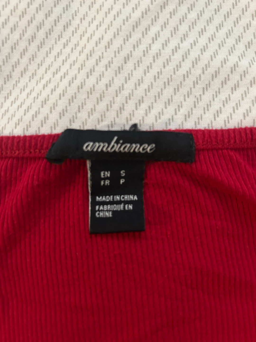Ambiance Red Ruched Long Sleeve Top - photo 2