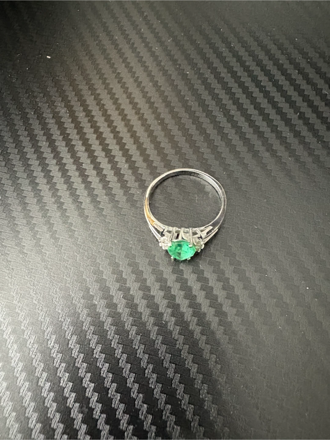 Emerald and Diamond Ring