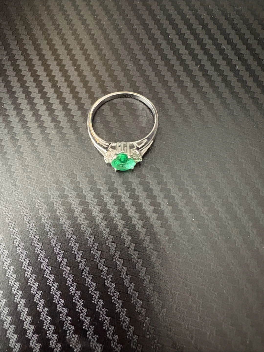 Emerald and Diamond Ring - photo 2