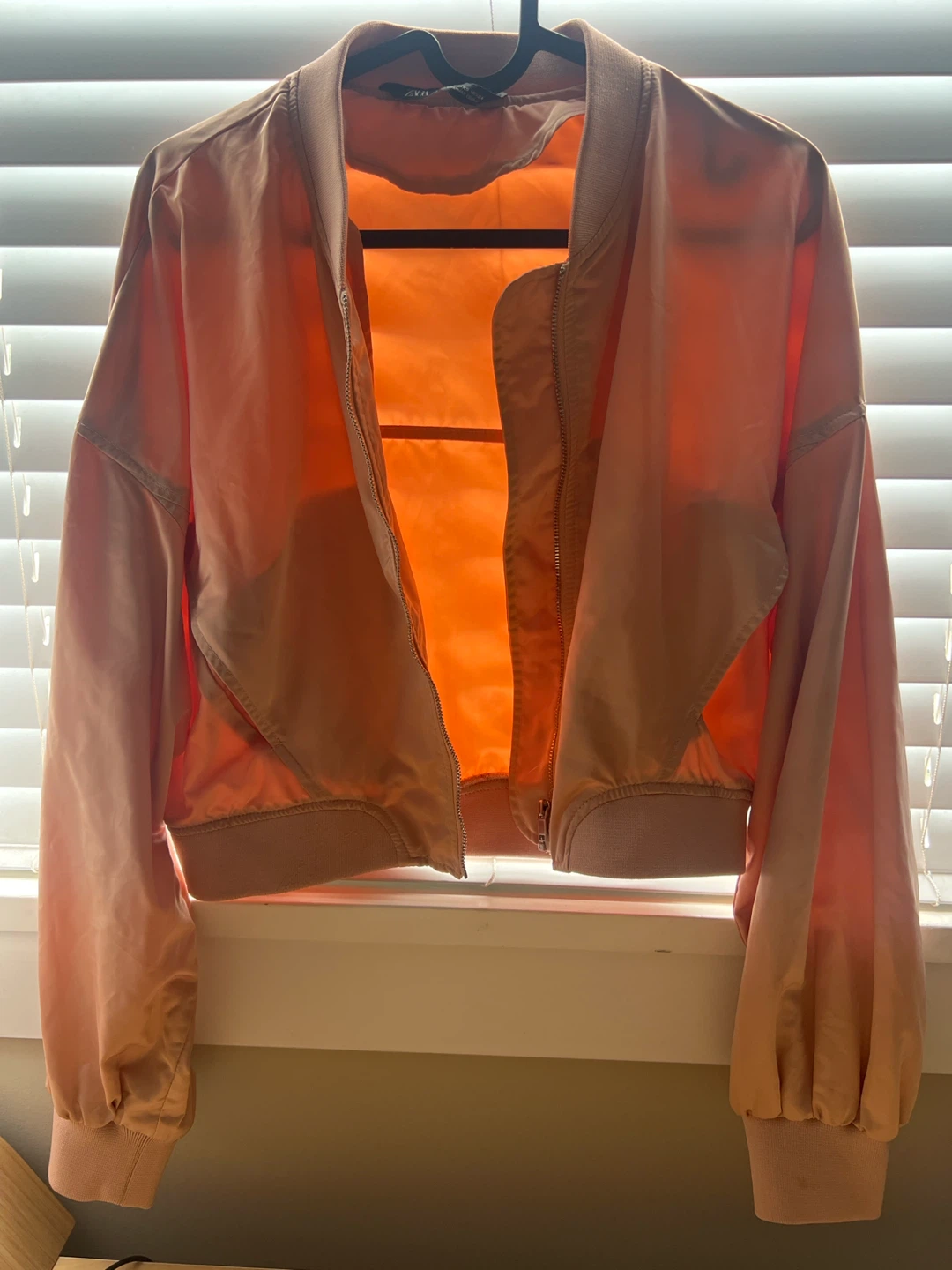 Zara Pink Bomber Jacket Size XS