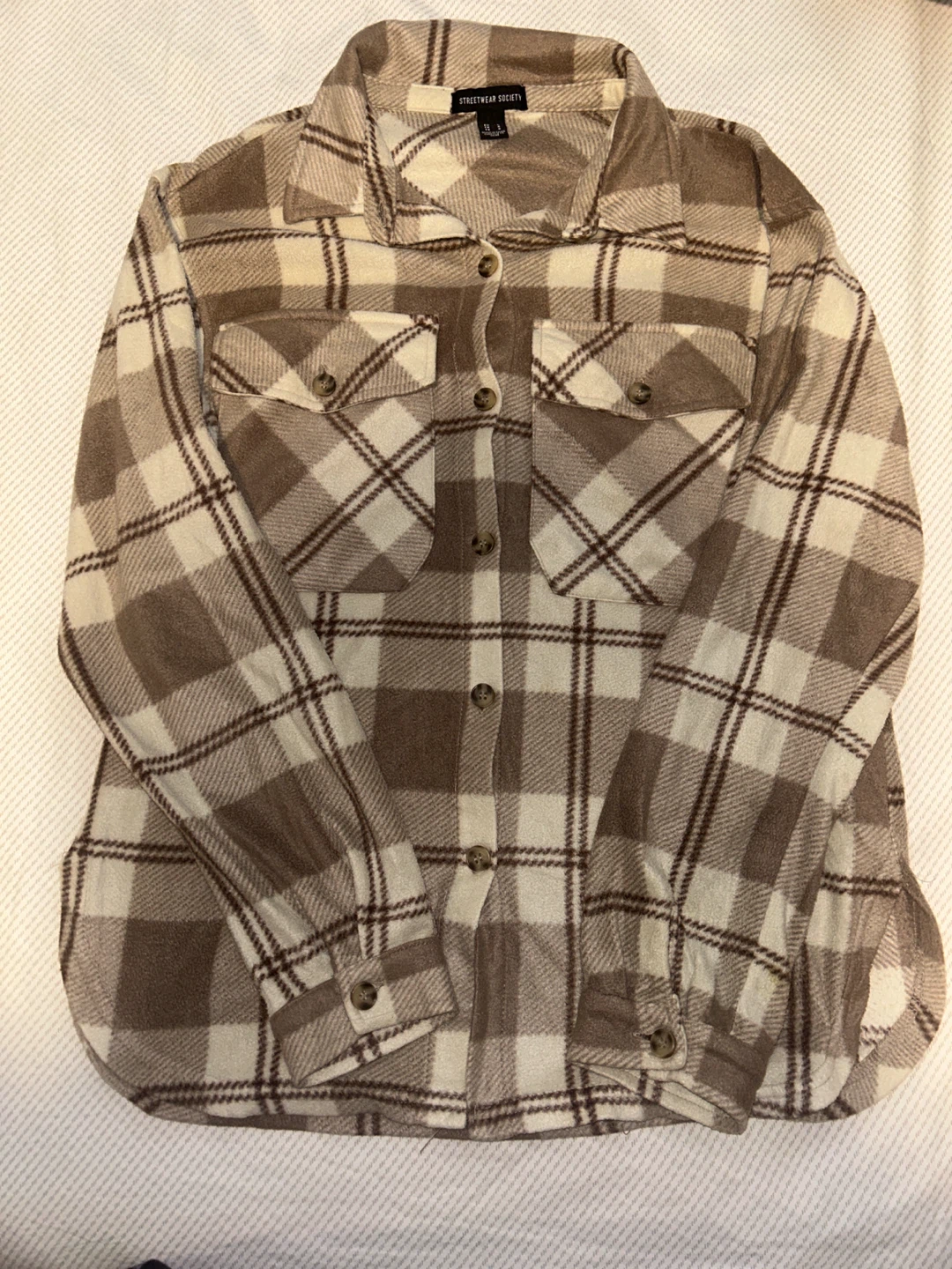 Streetwear Society Plaid Flannel Shirt - Size L