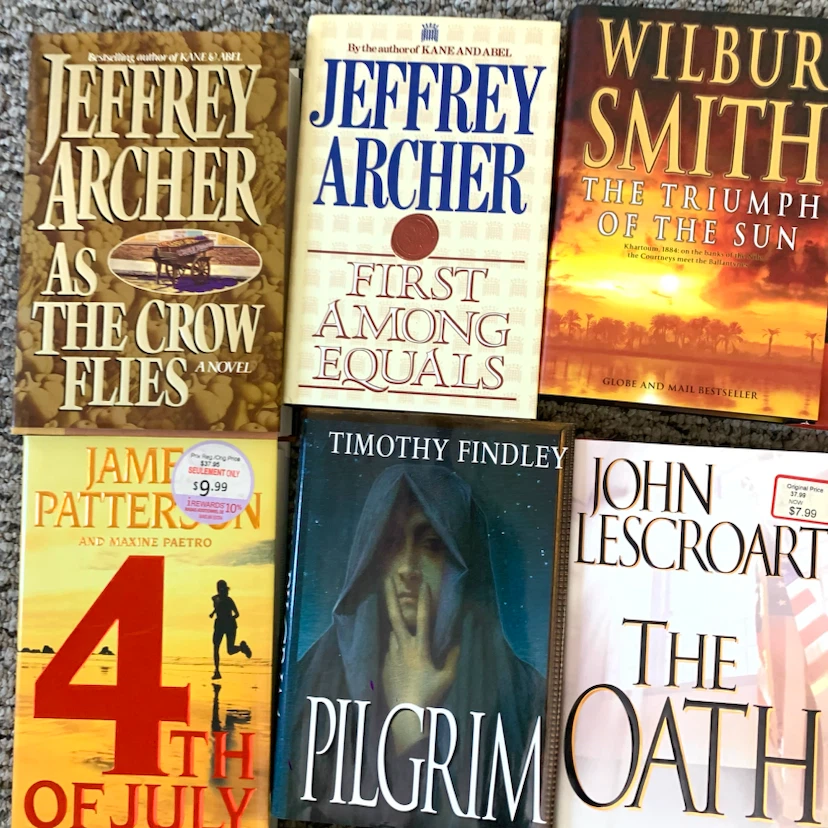 Mystery Thriller Books Hardcover Novels Fiction $1 Each Book - photo 2
