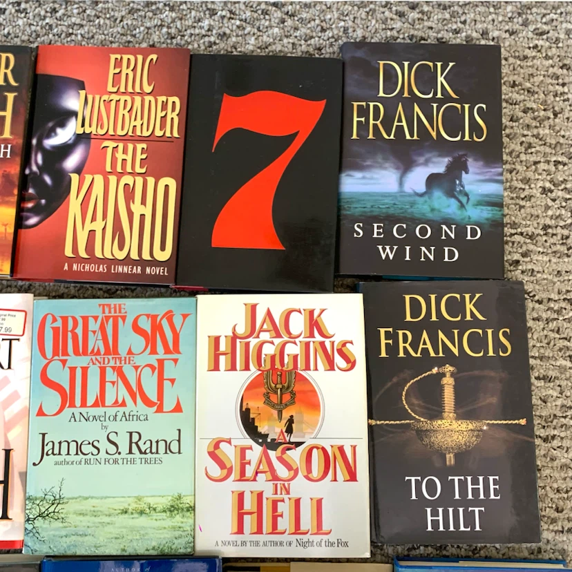 Mystery Thriller Books Hardcover Novels Fiction $1 Each Book - photo 3