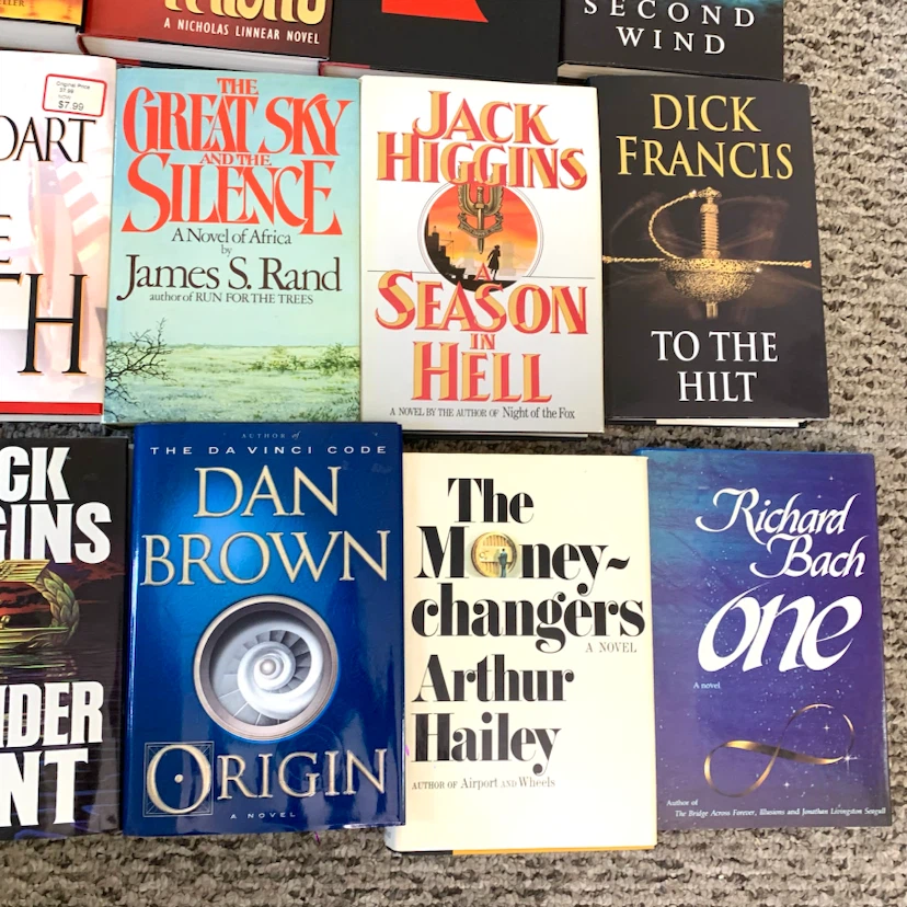 Mystery Thriller Books Hardcover Novels Fiction $1 Each Book - photo 5