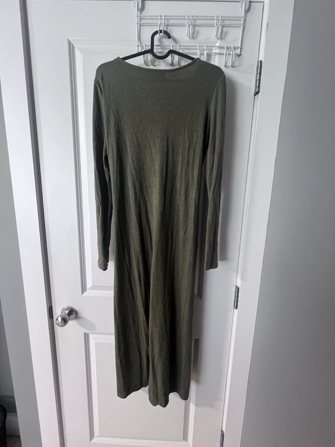 MANGO Olive Green Twist Front Maxi Dress - photo 2