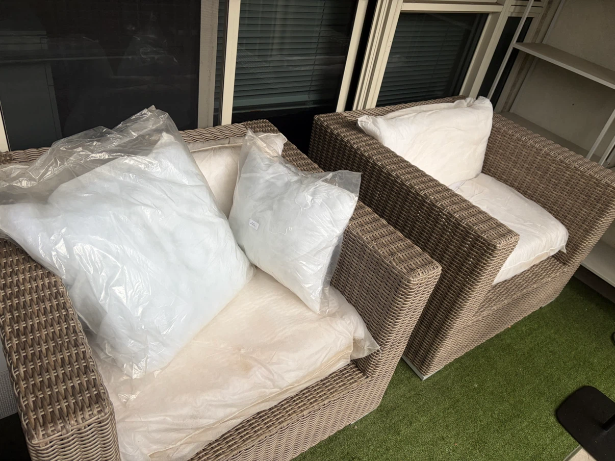 Wicker Armchair with Cushions - photo 3