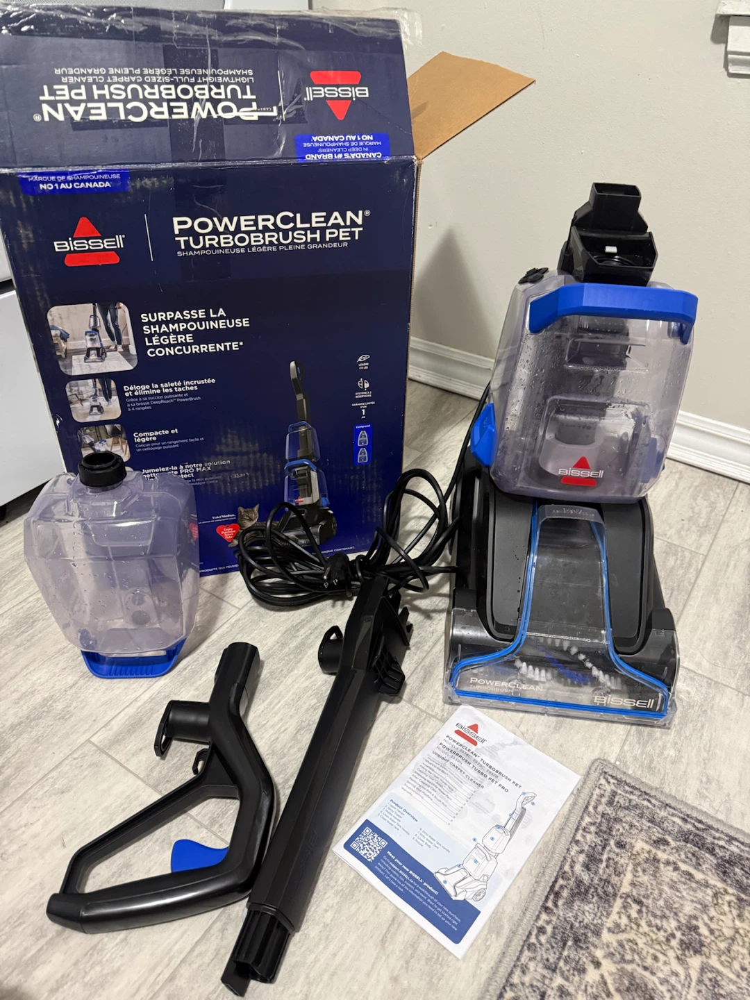 LIKE NEW Bissell PowerClean Turbo Carpet Cleaner
