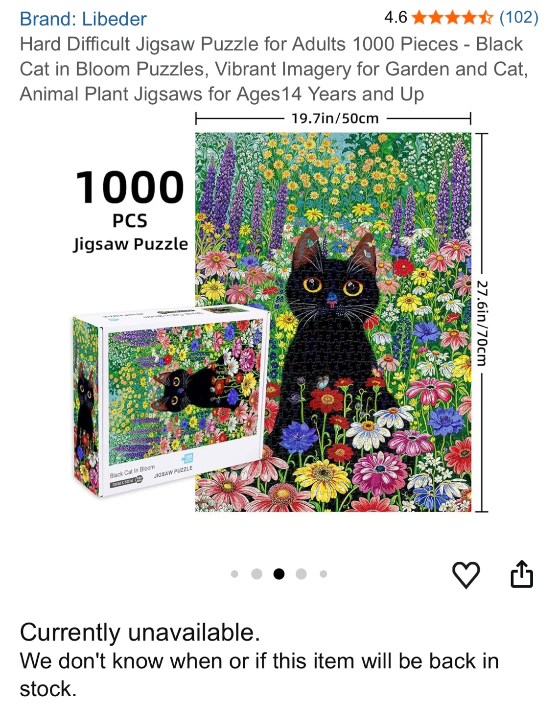 Frame and 1000 Piece Jigsaw Puzzle - photo 2