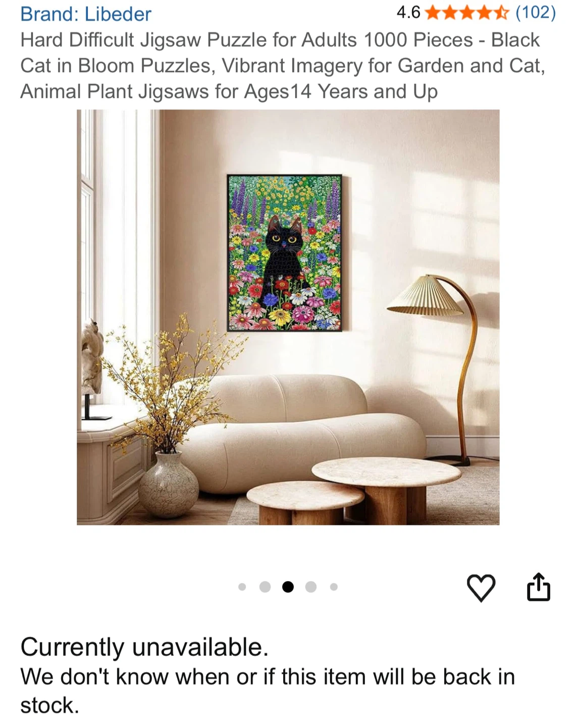 Frame and 1000 Piece Jigsaw Puzzle - photo 3