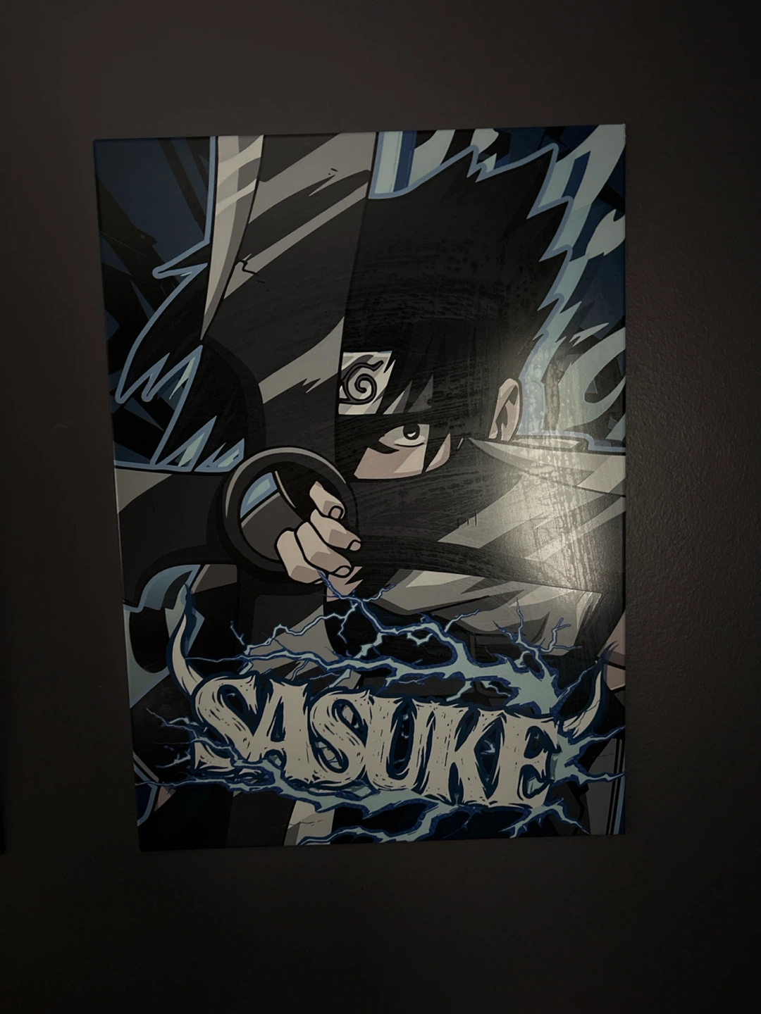 Naruto Sasuke Art Print (metal)