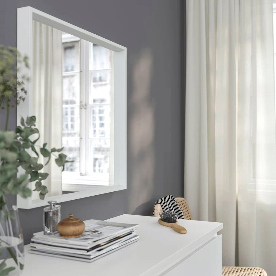 IKEA White Framed Mirror - photo 2