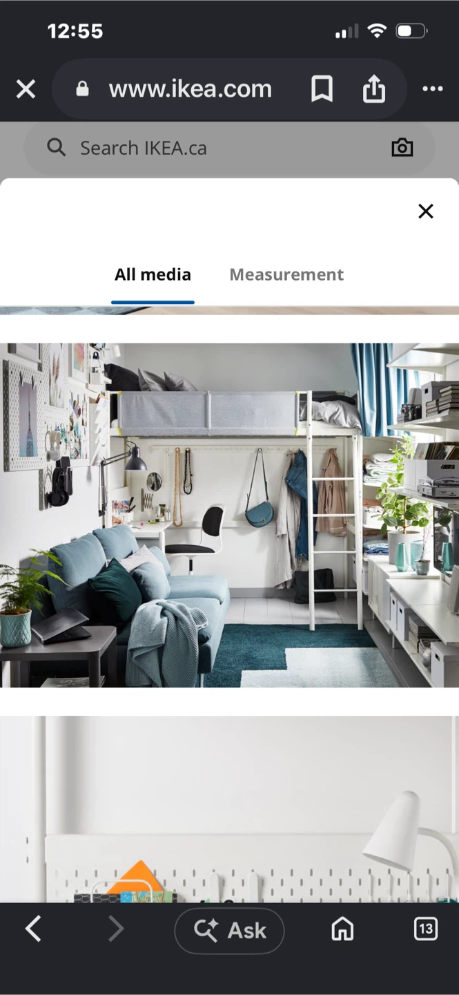 IKEA Loft Bed Frame with Desk - photo 5