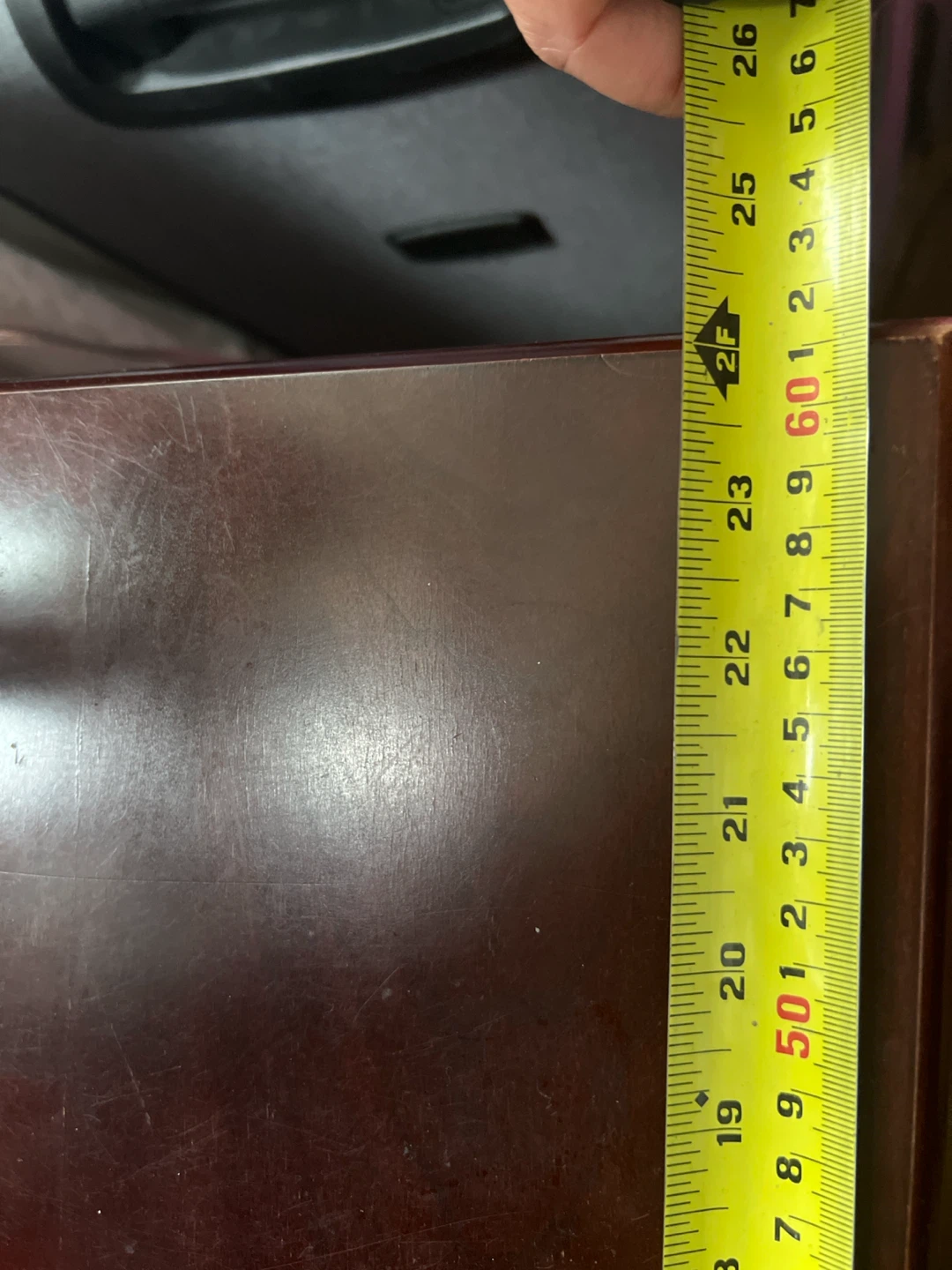 Dark Wood 2-Drawer Nightstand - photo 2
